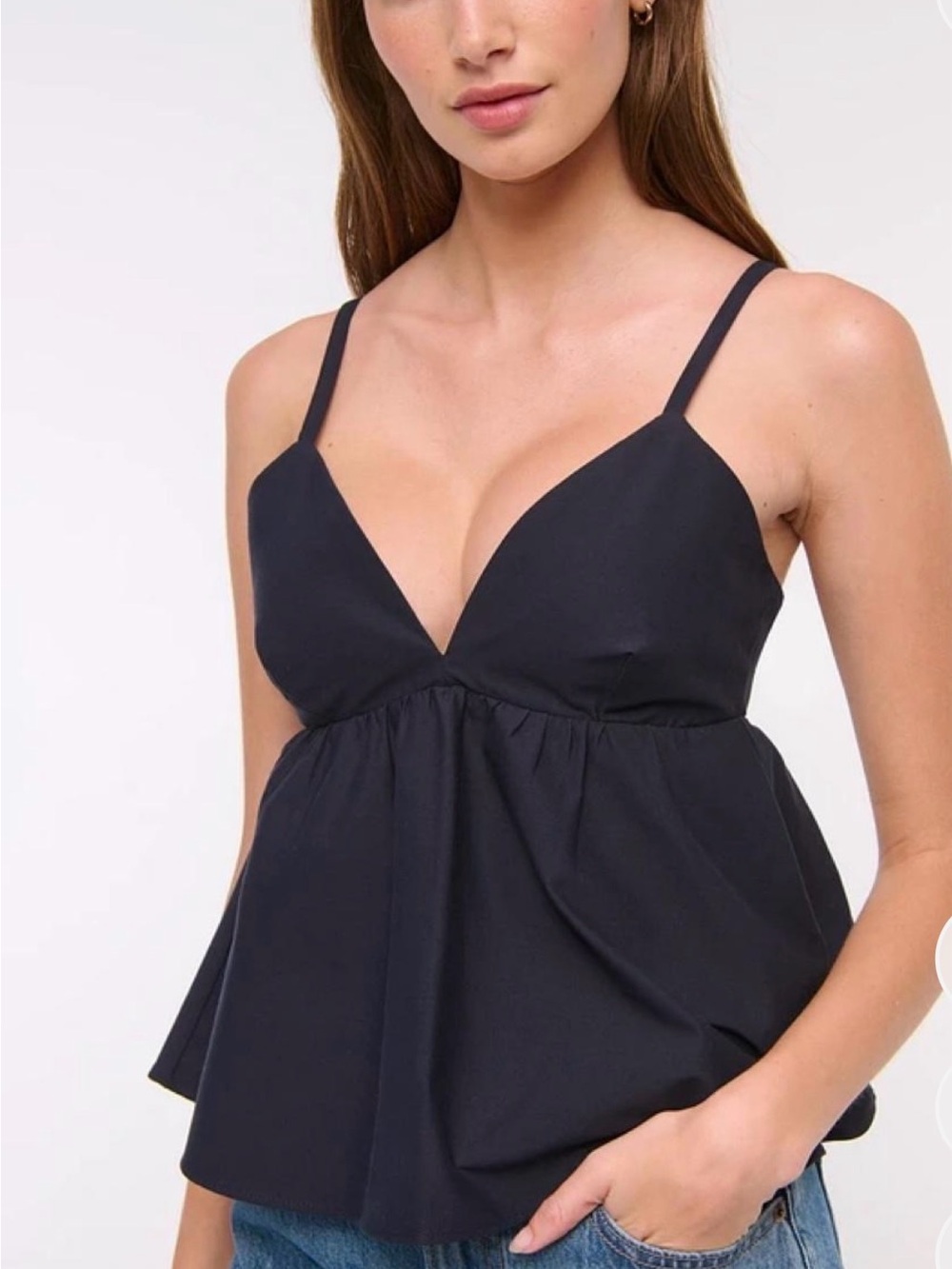 NWT Abercrombie & Fitch Peplum Top XS